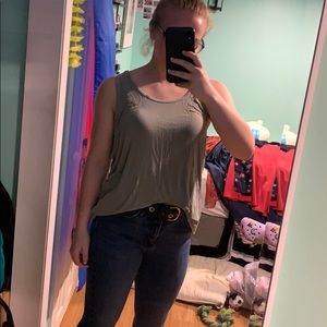 Green Razorback Tank Top